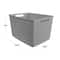 Curver® Jute Gray Plastic Storage Basket Organizer
